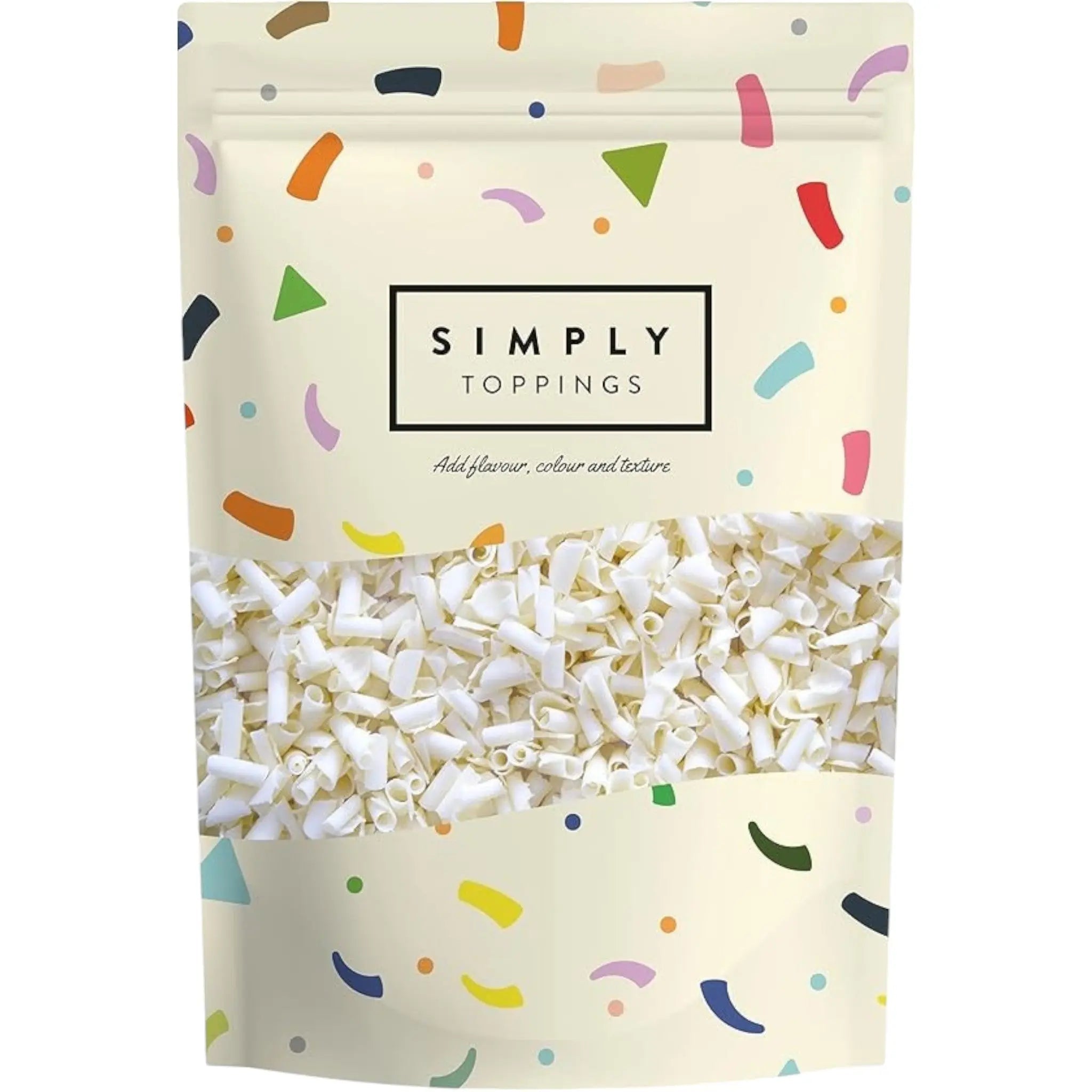 Simply White Chocolate Curls - Honesty Sales
