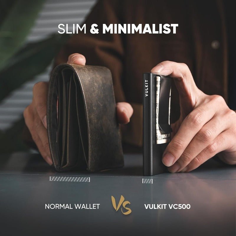 **Slim Aluminum Pop - Up Card Holder – RFID Blocking Wallet with Money Clip (Black, Durable & Stylish)** - Honesty Sales