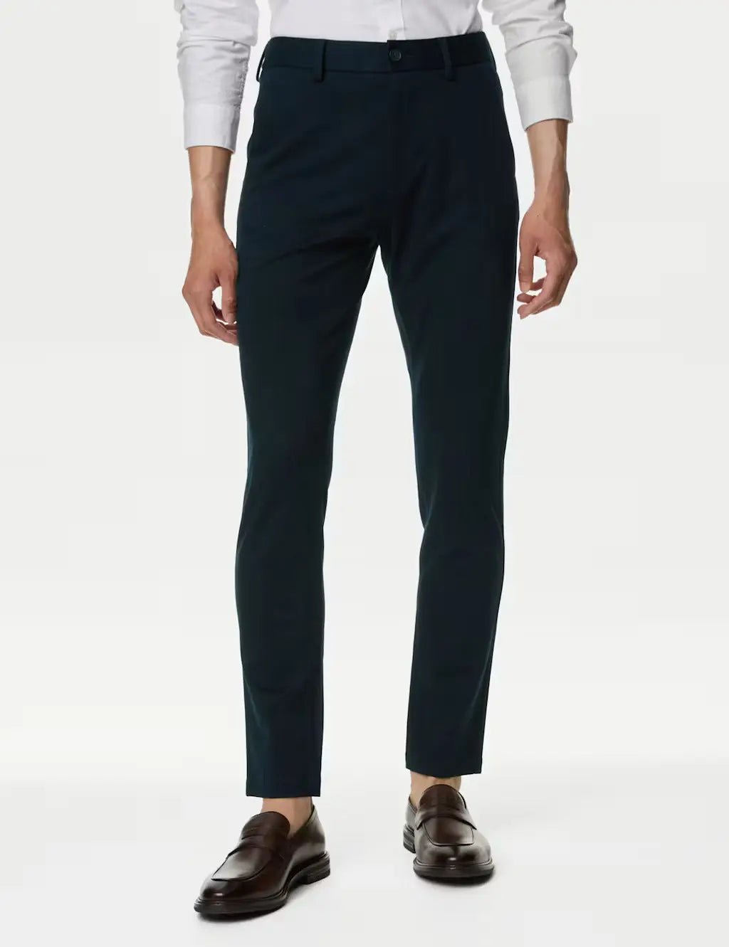 Slim Fit Stretch Ponte Chinos - Honesty Sales