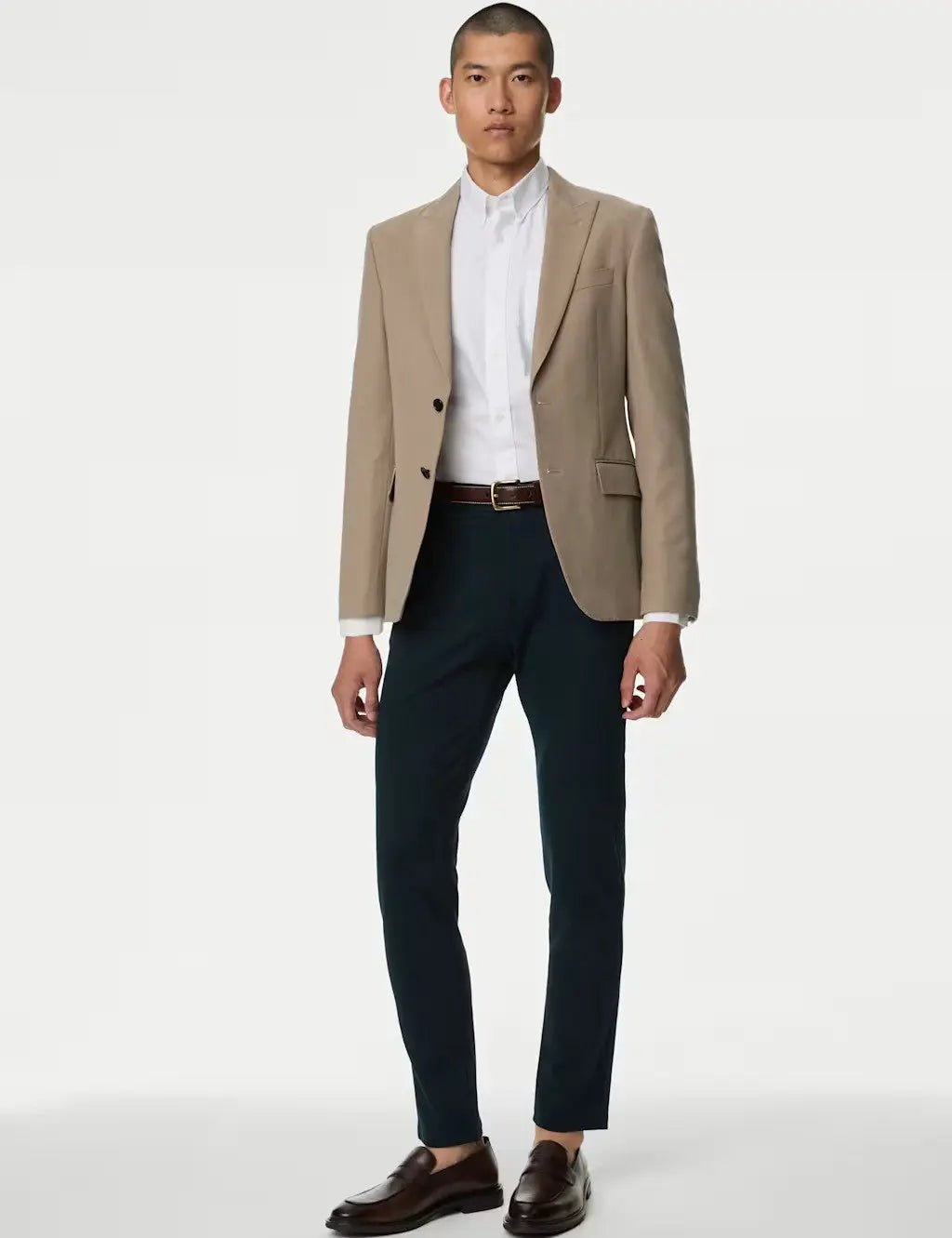 Slim Fit Stretch Ponte Chinos - Honesty Sales