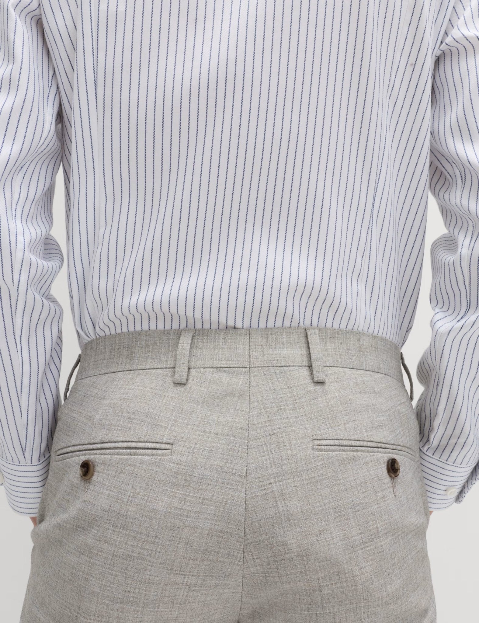 Slim Fit Textured Twill Stretch Trousers - Honesty Sales