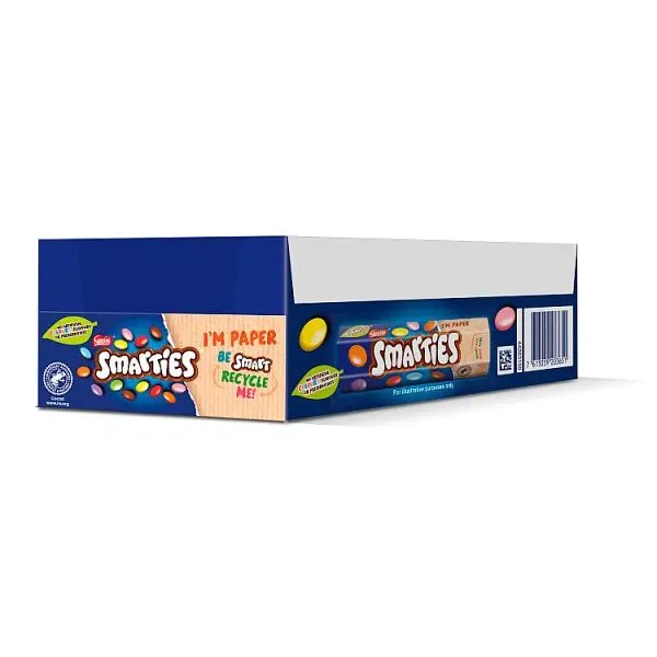 Smarties Milk Chocolate Tube 38g (Case of 24) - Honesty Sales