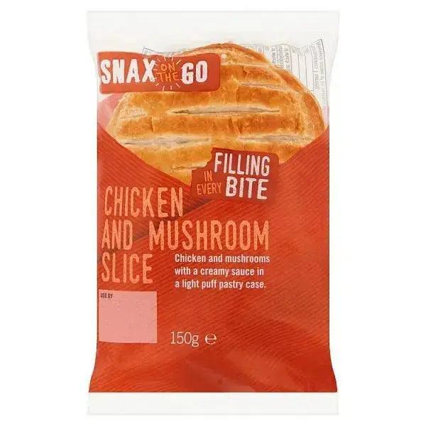 Snax on the Go Chicken and Mushroom Slice 150g (Case of 6) - Honesty Sales