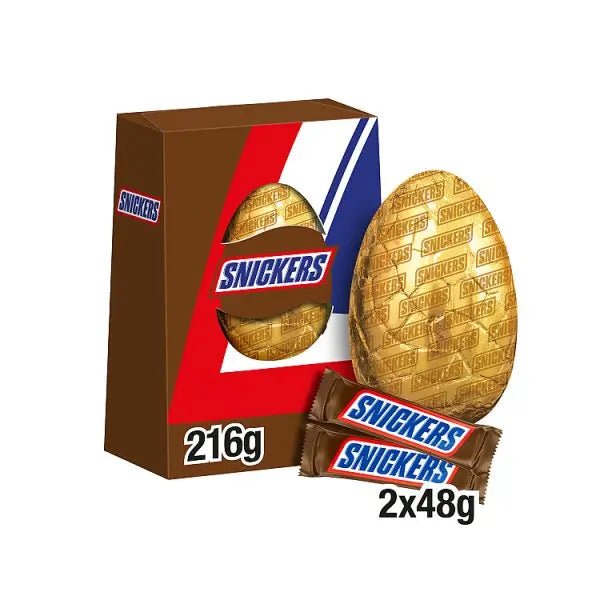 Snickers Chocolate & Peanut Extra Large Easter Egg 216g (Case of 6) - Honesty Sales