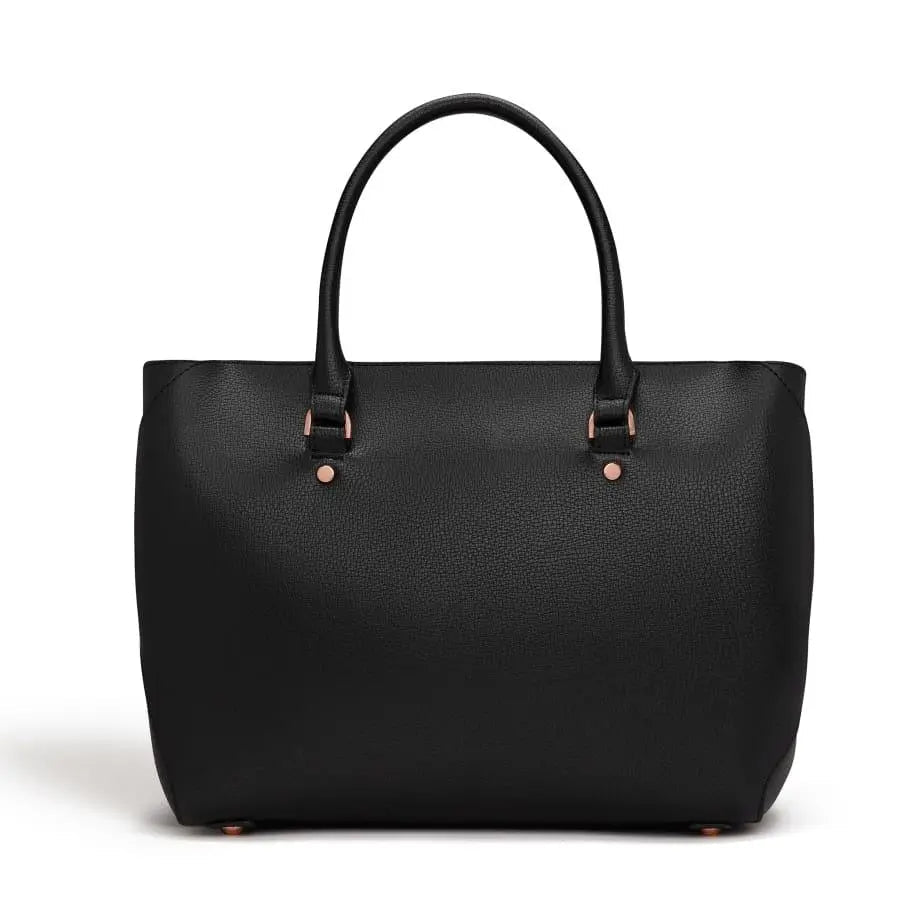 Sophie Black Vegan Tote Bag - Honesty Sales