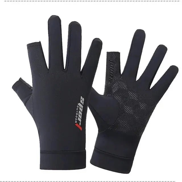 Sports Golf Ice Silk Riding Driving Gloves Non - Slip Fitness UV Protection Gloves - Honesty Sales
