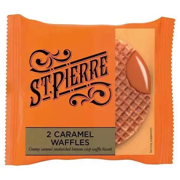 St Pierre 2 Caramel Waffles 80g (case of 12) - Honesty Sales Image principale du produit