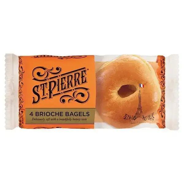 St Pierre 4 Pre-Sliced Brioche Bagels - Honesty Sales