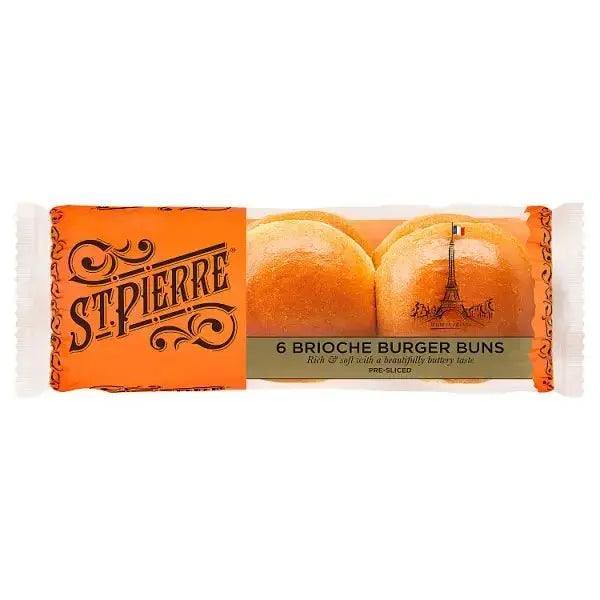 St Pierre 6 Brioche Buns Pre-Sliced - Honesty Sales