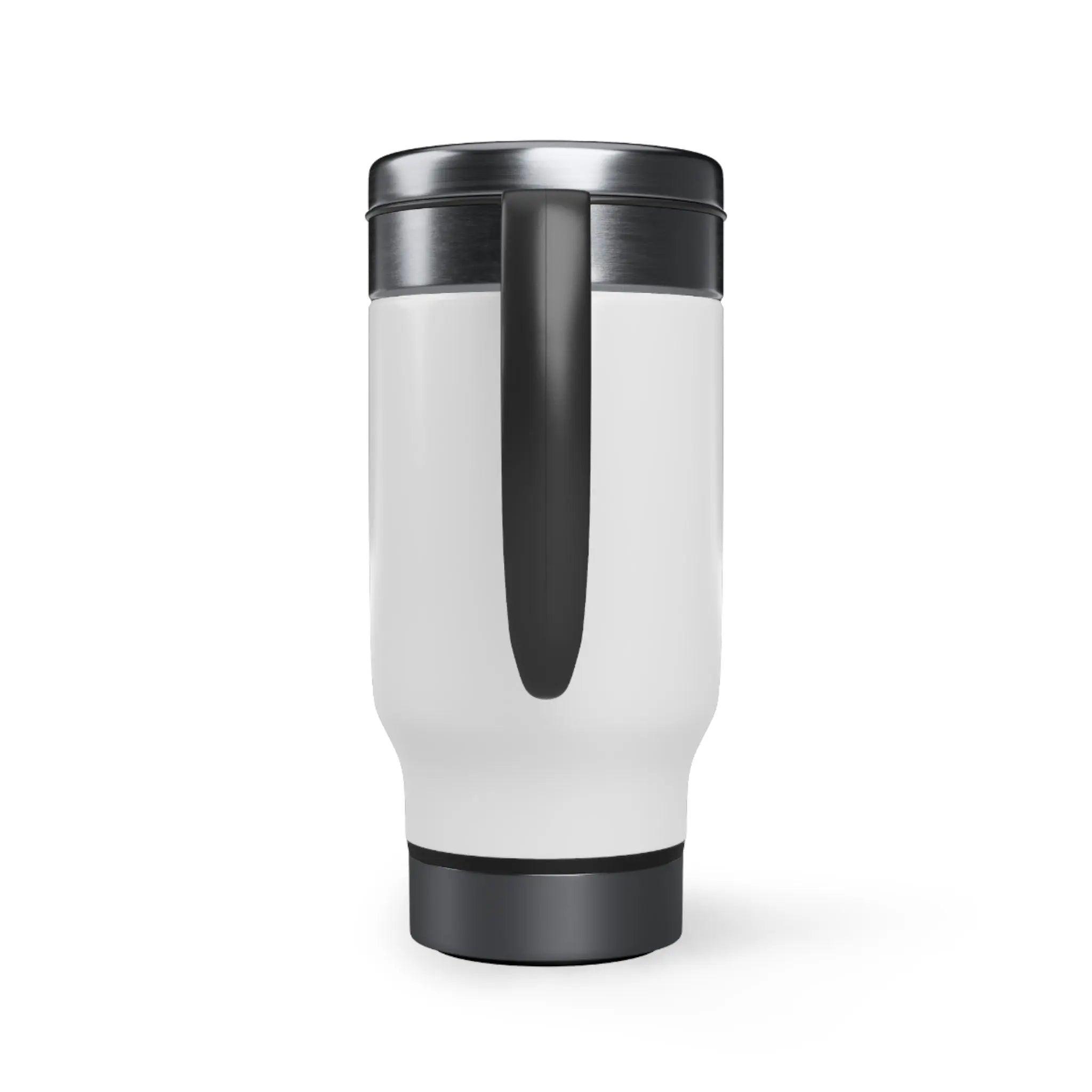 Stainless Steel Travel Mug with Handle, 14oz - Honesty Sales