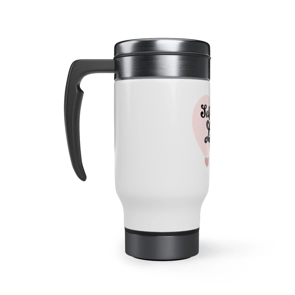 Stainless Steel Travel Mug with Handle, 14oz - Honesty Sales