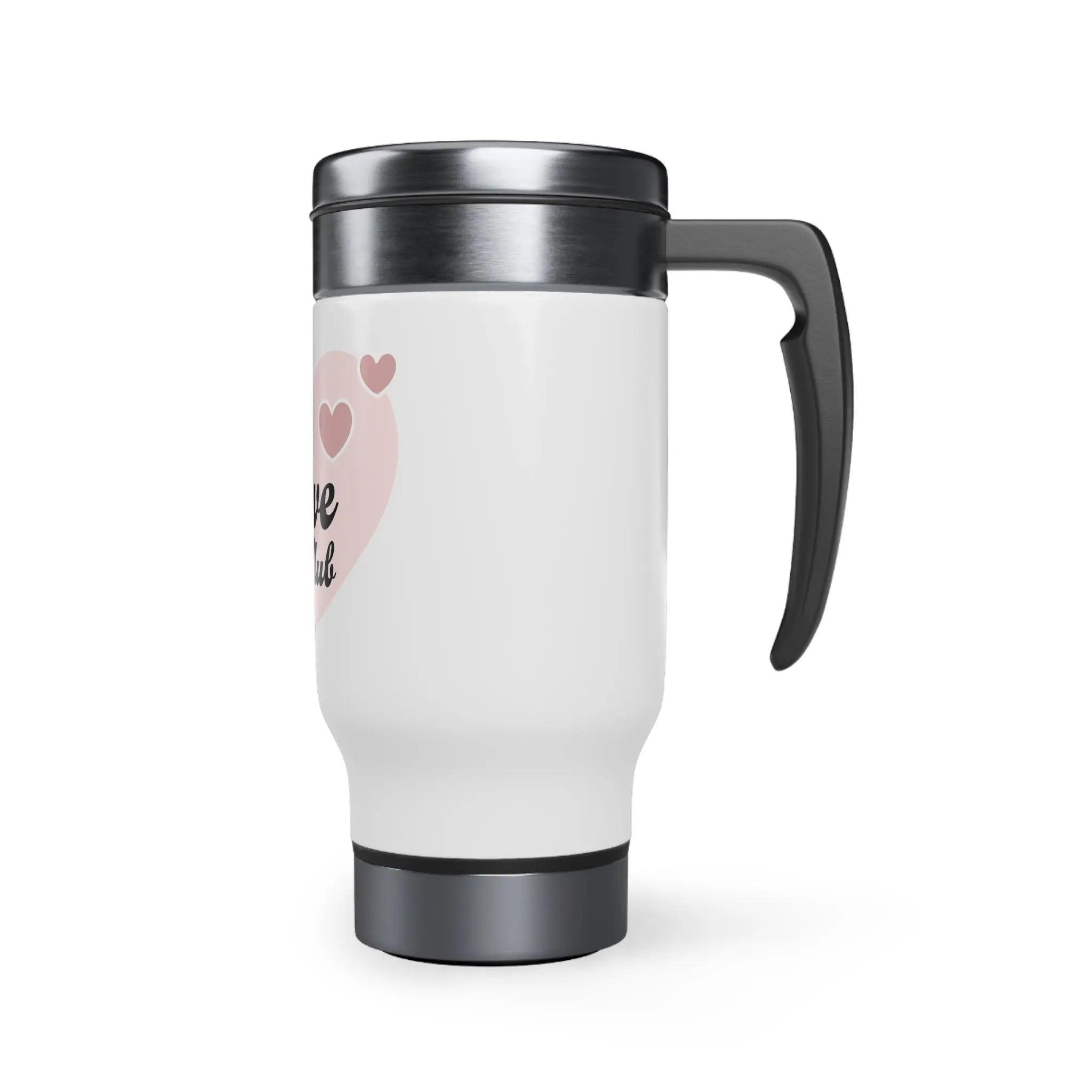 Stainless Steel Travel Mug with Handle, 14oz - Honesty Sales