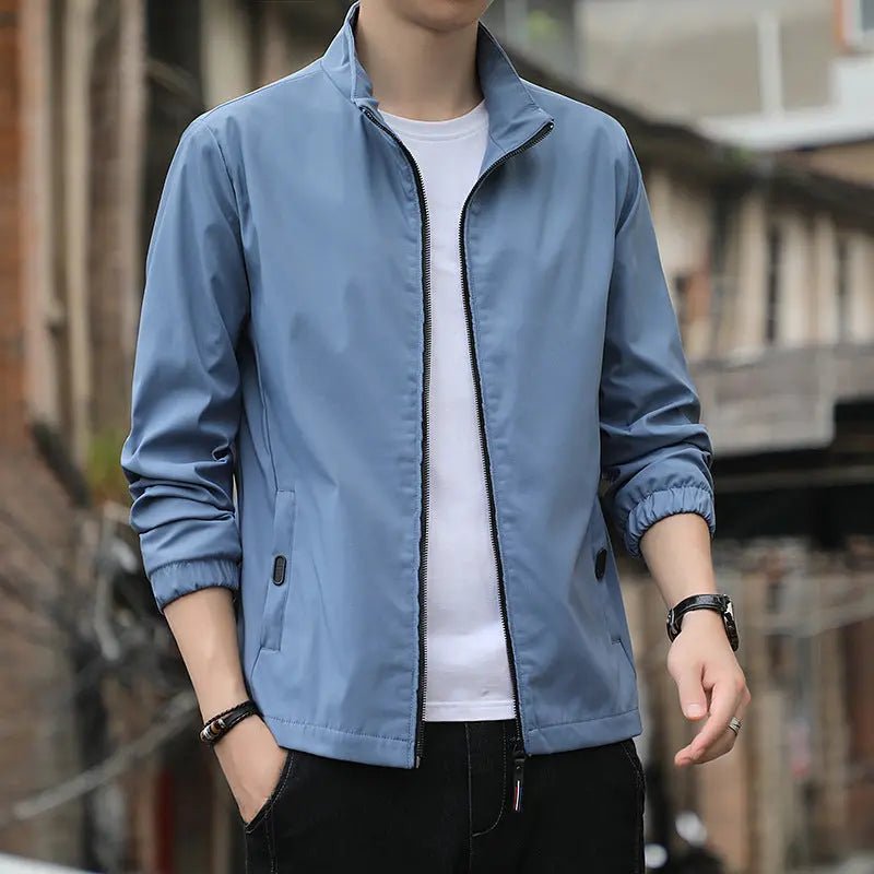 Stand Collar Jacket Men's Coat - Honesty Sales