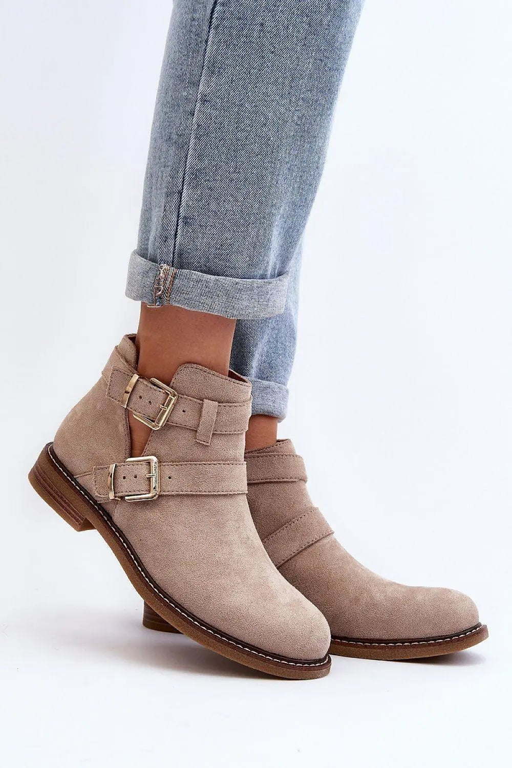 Step in style classic women's boots made of eco-suede - Honesty Sales