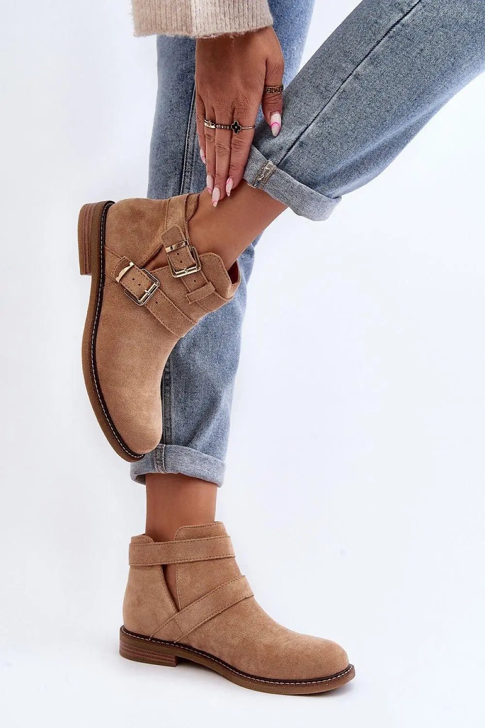 Step in style classic women's boots made of eco-suede - Honesty Sales