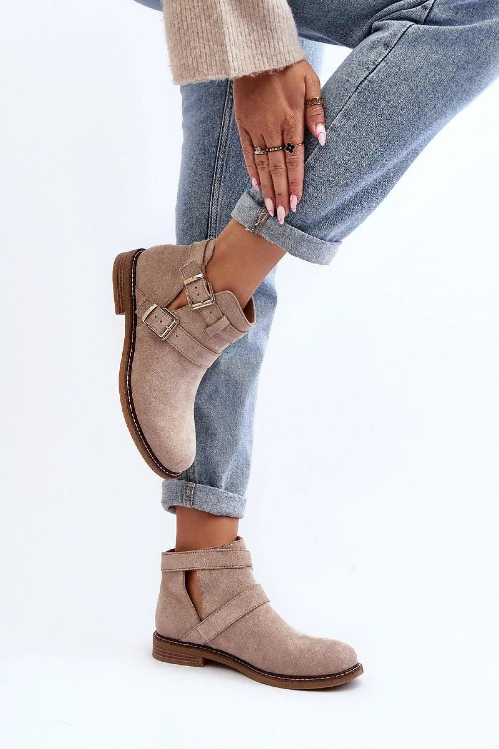 Step in style classic women's boots made of eco-suede - Honesty Sales