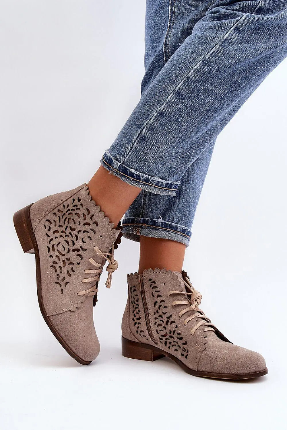 step in style natural high-quality leather women's boots Image secondaire du produit