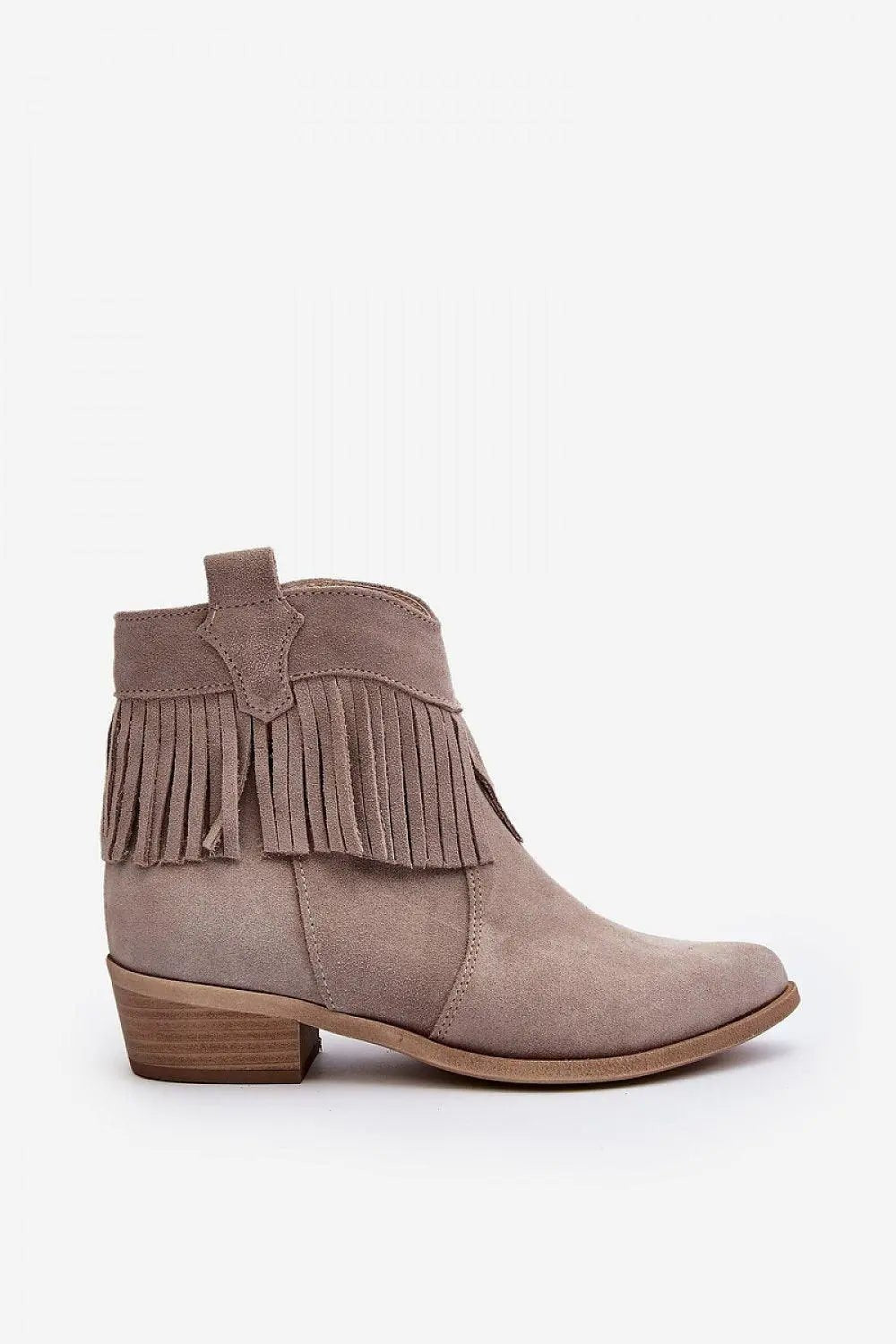 Step in style natural leather women's zipper boots - Honesty Sales