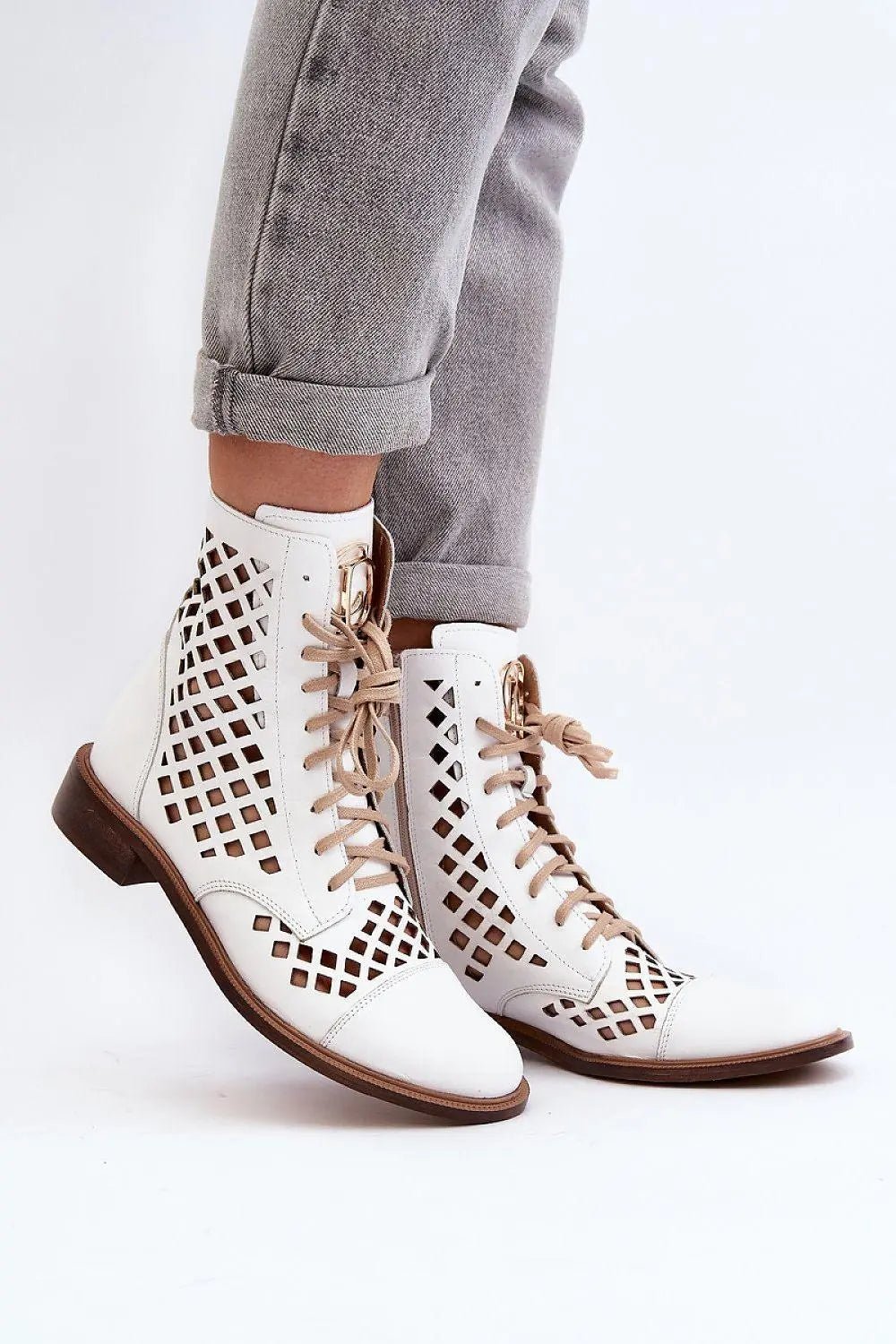 Step in style Unique openwork women's boots. - Honesty Sales