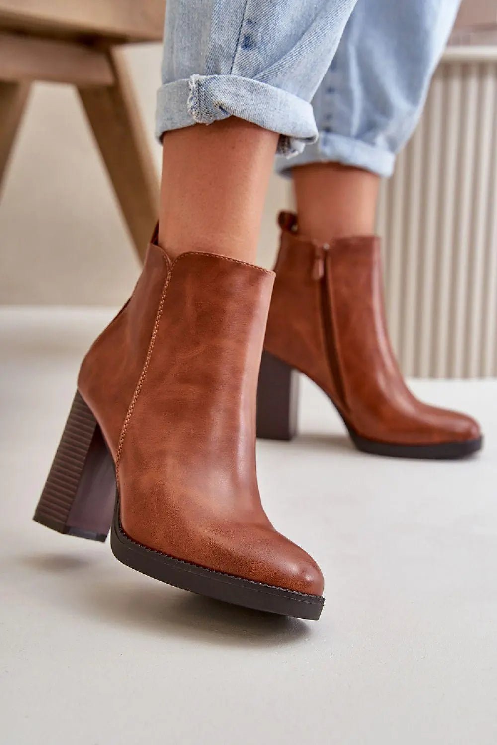 Step in style Women's ankle boots made of eco leather - Honesty Sales