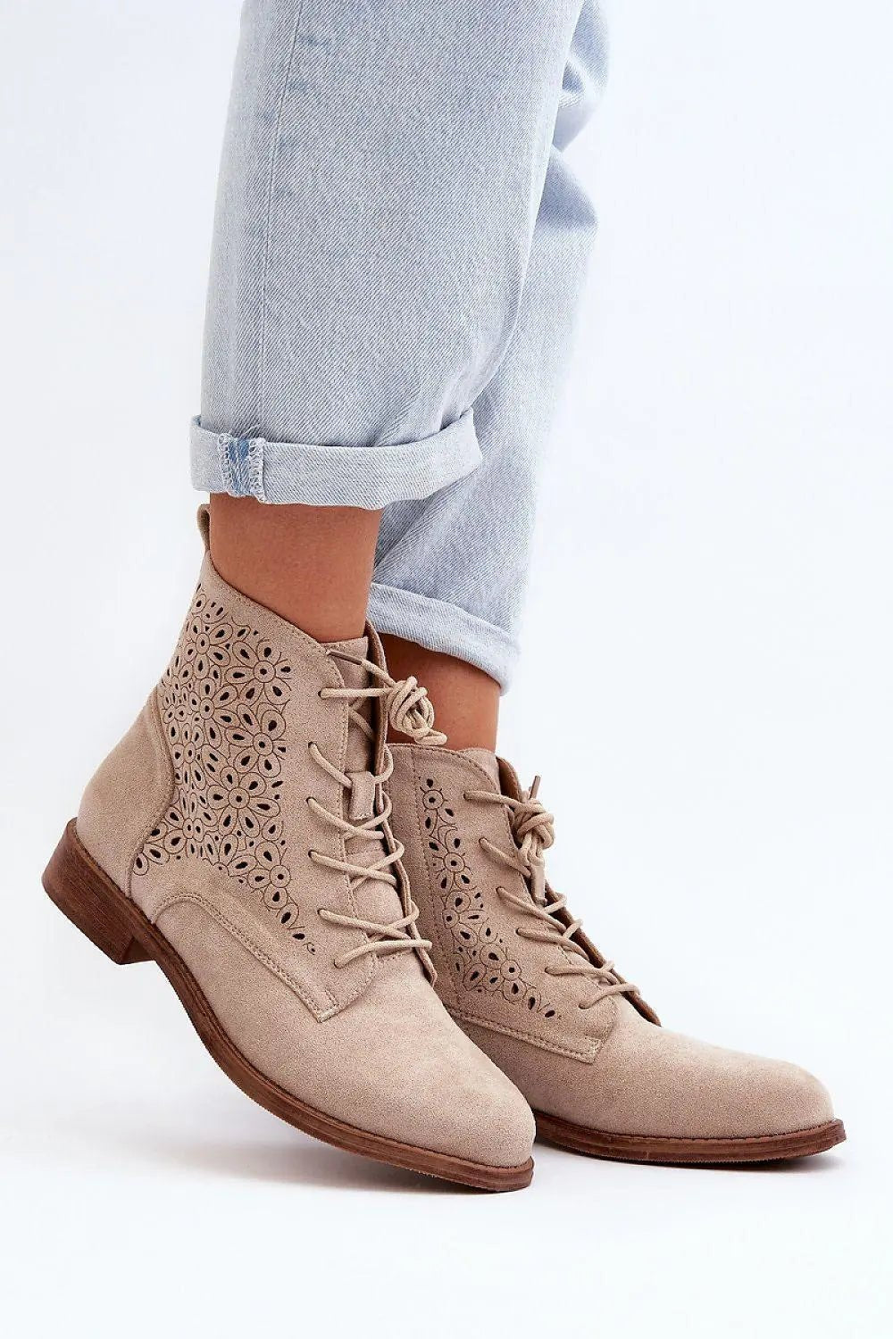 Step in style women's boots made of eco-suede - Honesty Sales