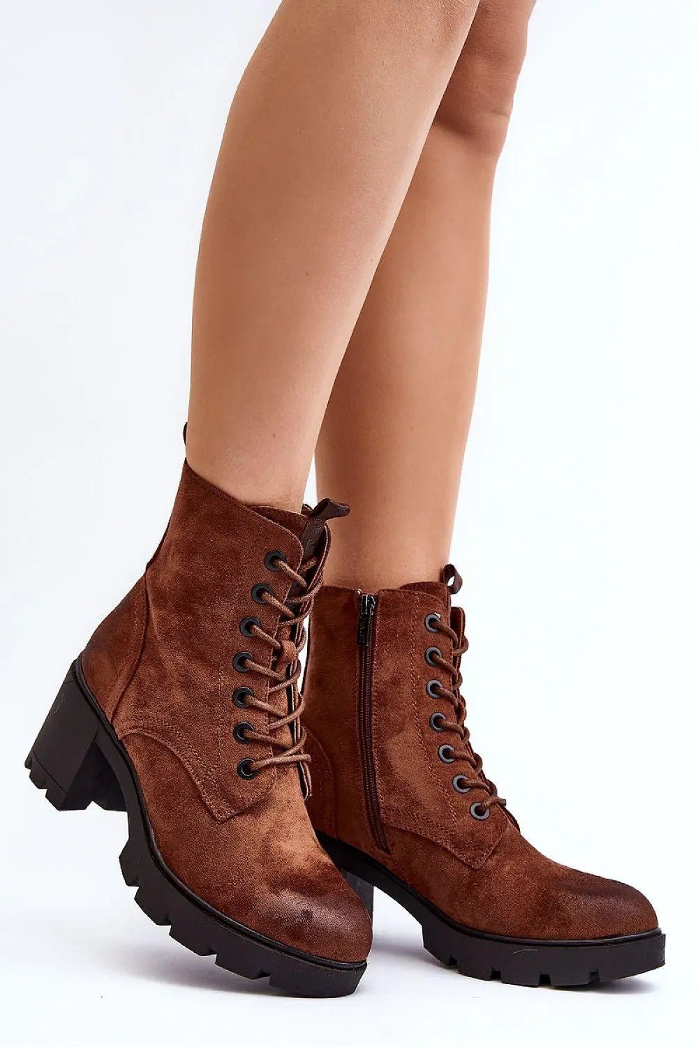 Step in style women's boots made of eco-suede - Honesty Sales