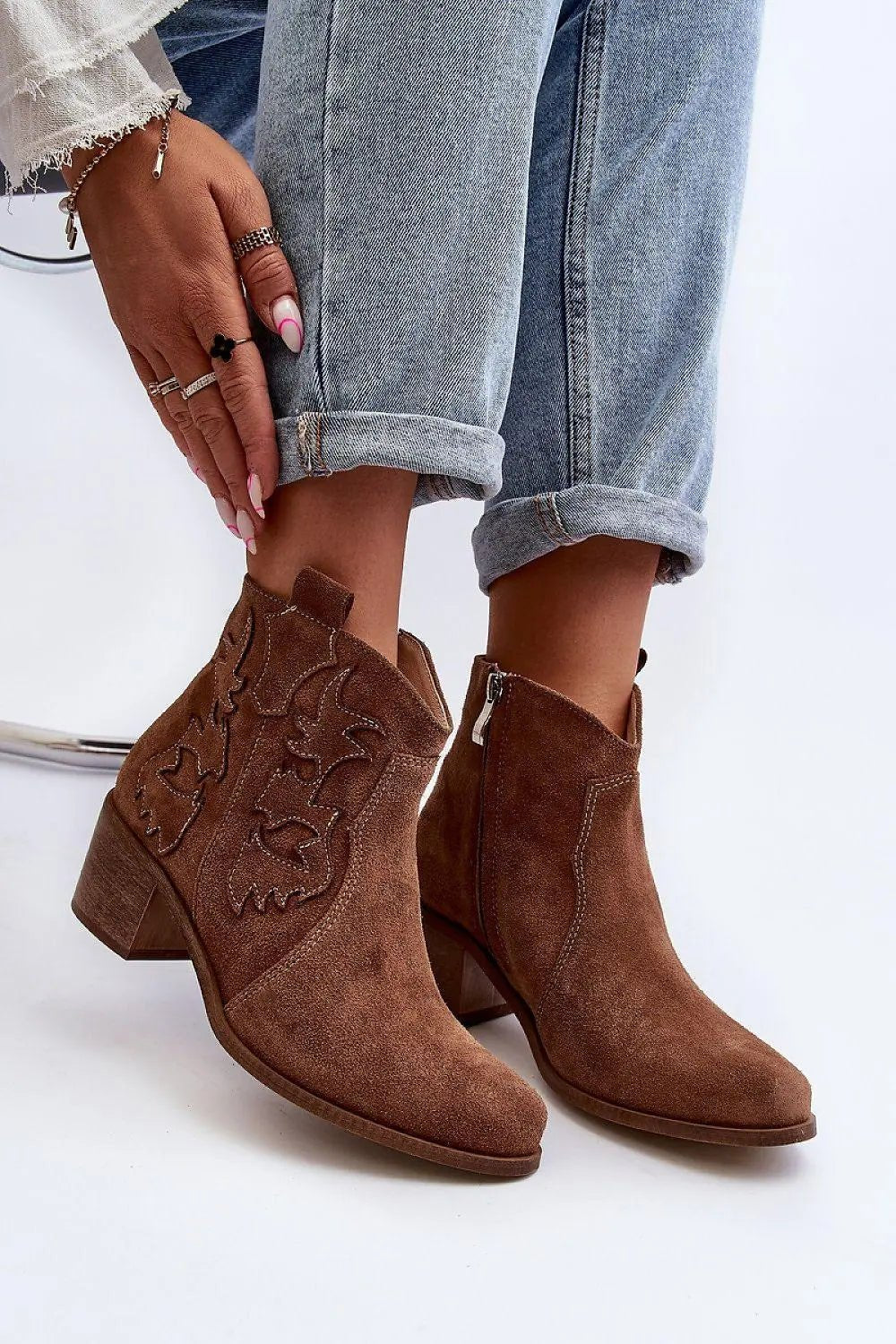 Step in style women's boots made of natural suede - Honesty Sales