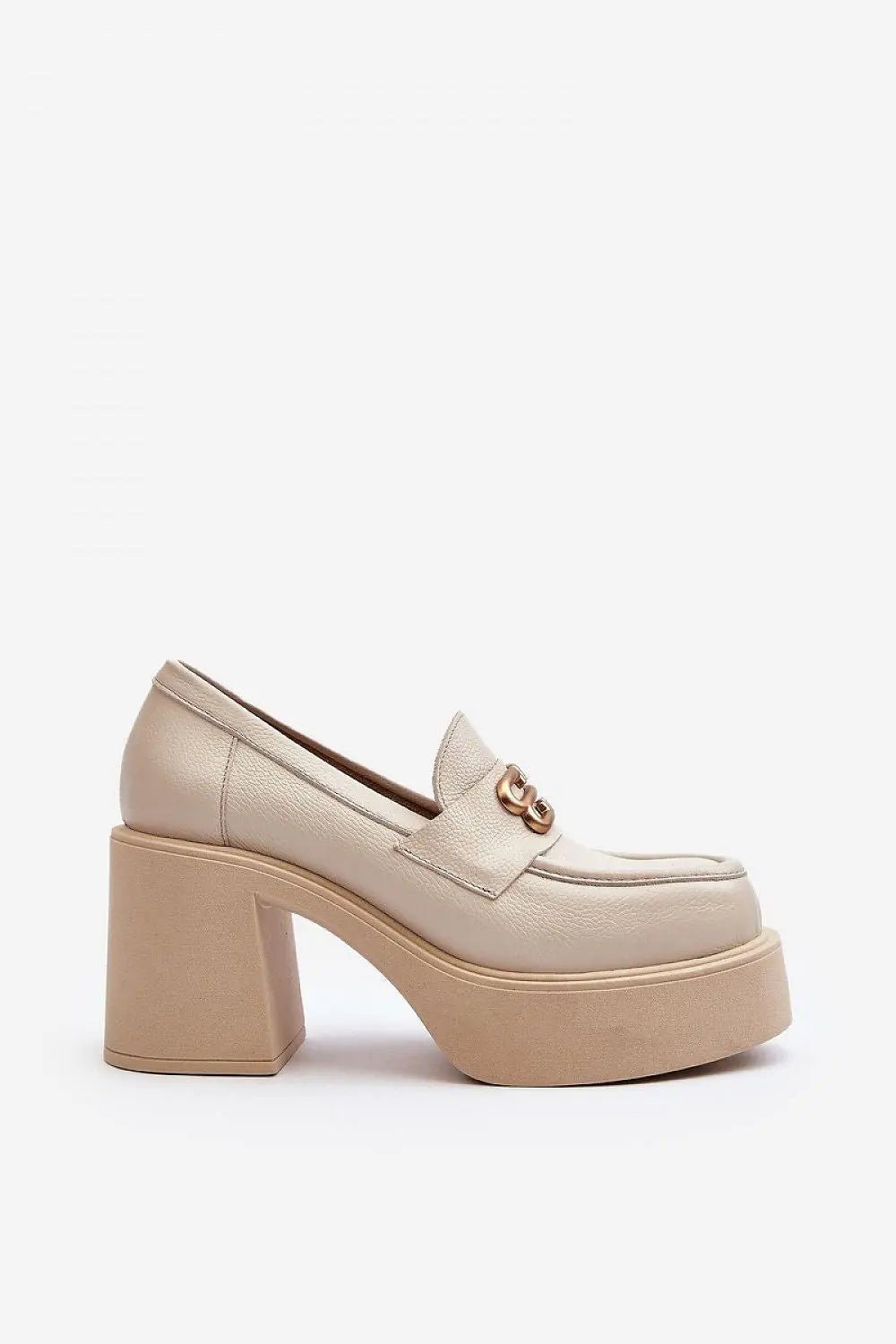 Step in style Women's heeled semi-boots with an upper made of eco-suede - Honesty Sales