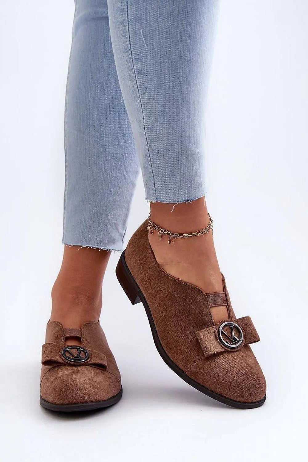 Step in style Women's semi-boots made of eco-suede - Honesty Sales