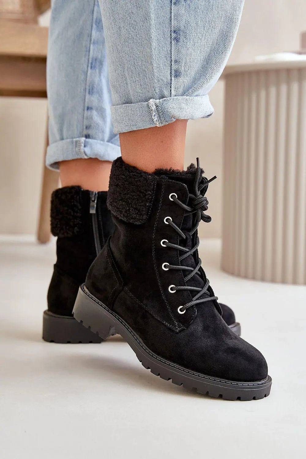 Step in style Women's soft eco suede ankle boots - Honesty Sales