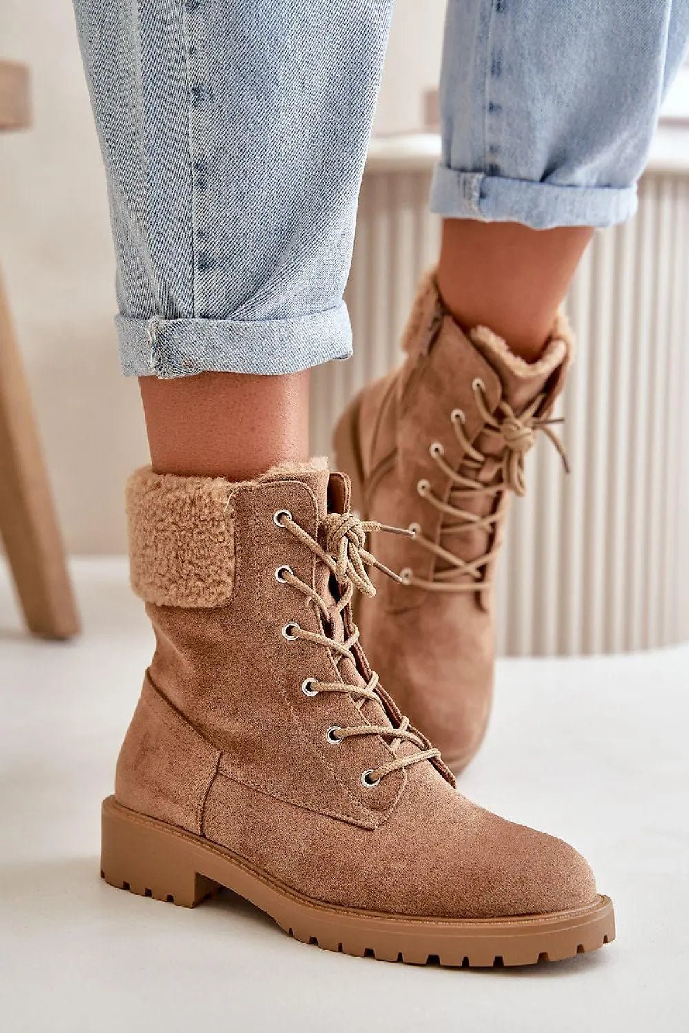 Step in style Women's soft eco suede ankle boots - Honesty Sales