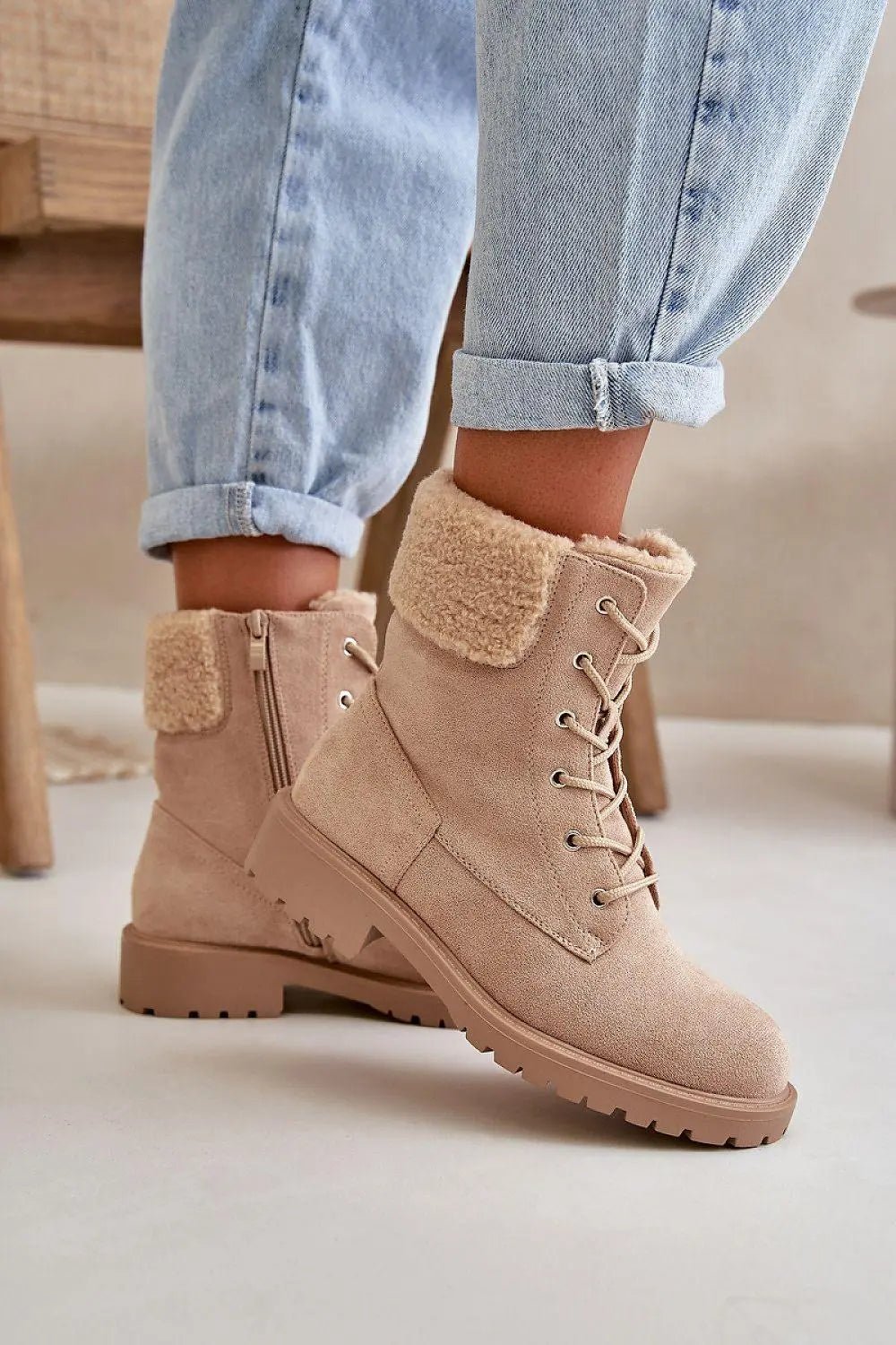 Step in style Women's soft eco suede ankle boots - Honesty Sales