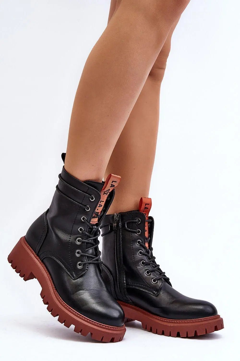Step in style women's trapper shoes made of eco leather - Honesty Sales