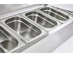 Sterling Pro Cobus SPT2000-330-SS Topping Well, Stainless Steel Lid, 10 x GN1/4 - Honesty Sales