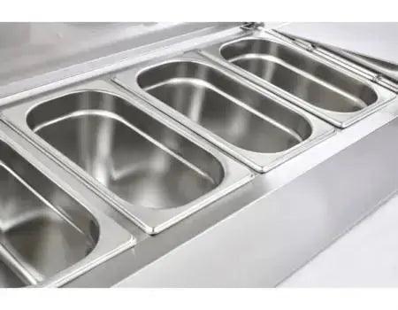 Sterling Pro Cobus SPT2000-330-SS Topping Well, Stainless Steel Lid, 10 x GN1/4 - Honesty Sales