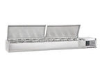 Sterling Pro Cobus SPT2000-330-SS Topping Well, Stainless Steel Lid, 10 x GN1/4 - Honesty Sales