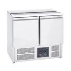Sterling Pro Cobus SPU200SL 2 Door Saladette Hinged Lid & Chop Board, 240 Litres - Honesty Sales