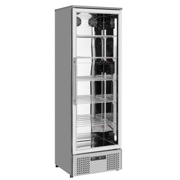Sterling Pro Single Door Upright Bottle Cooler St/Steel - Honesty Sales
