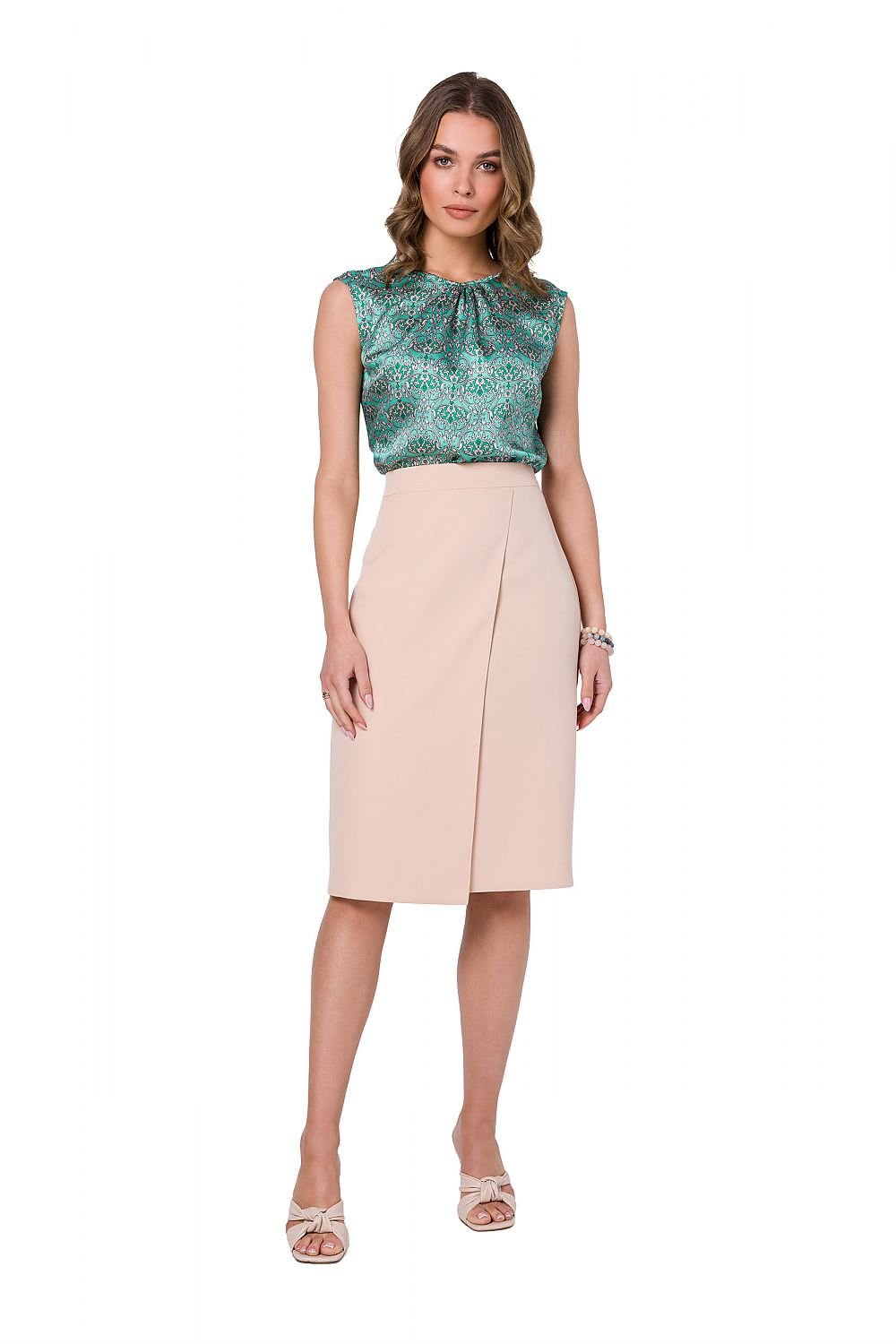 Stylove sleeveless and round neckline blouse - Honesty Sales