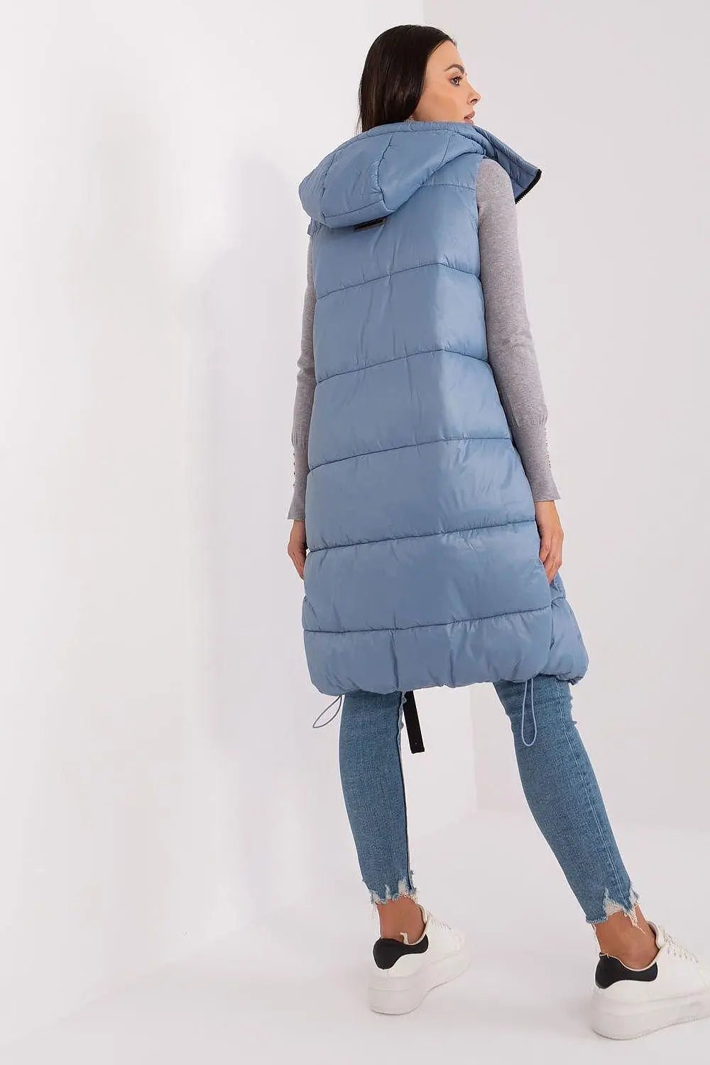 Subleve quilted zippered vest with hood - Honesty Sales