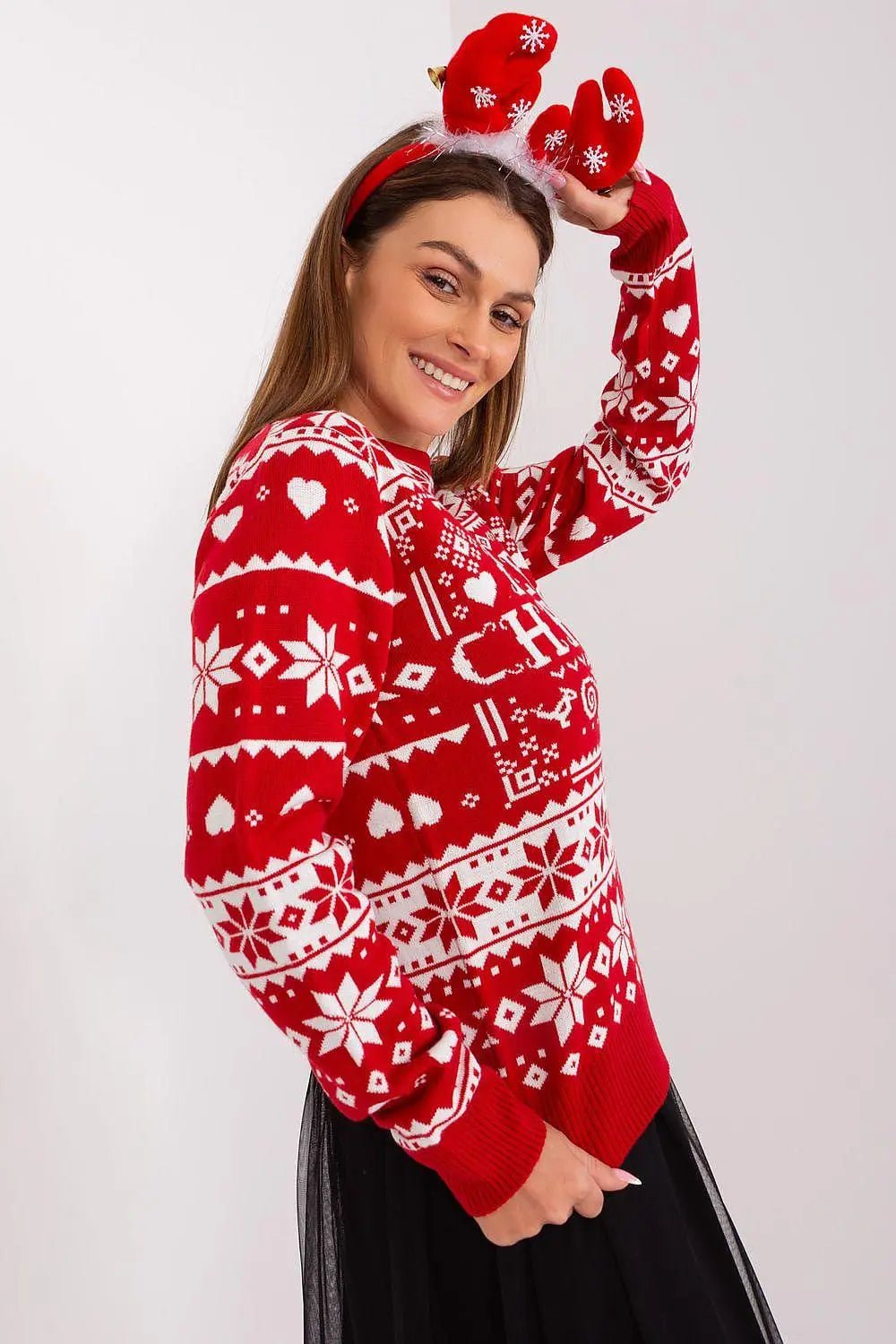 Sublevel cheerful and festive vibe christmas sweater - Honesty Sales