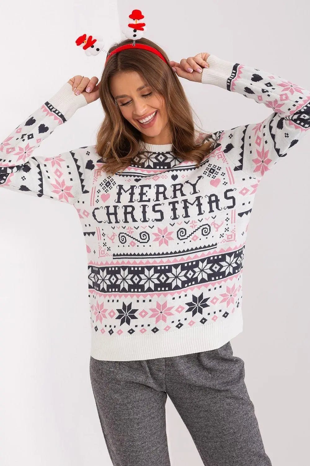 Sublevel comfortable polyacrylic christmas sweater - Honesty Sales