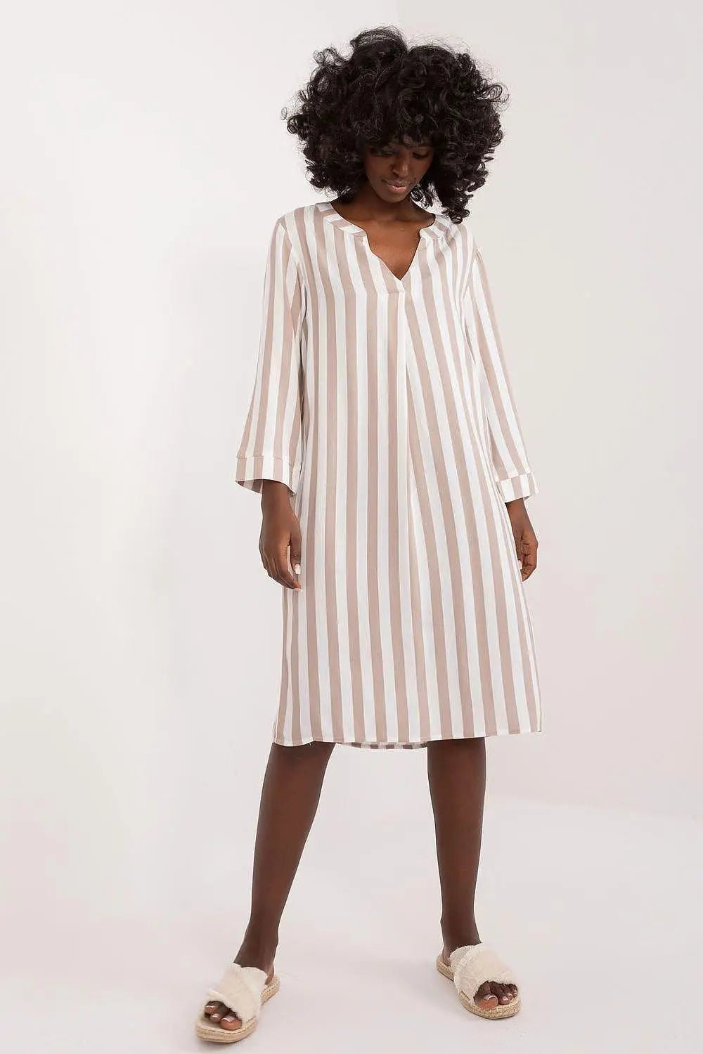 Sublevel fashionable soft and breathable viscose daydress - Honesty Sales