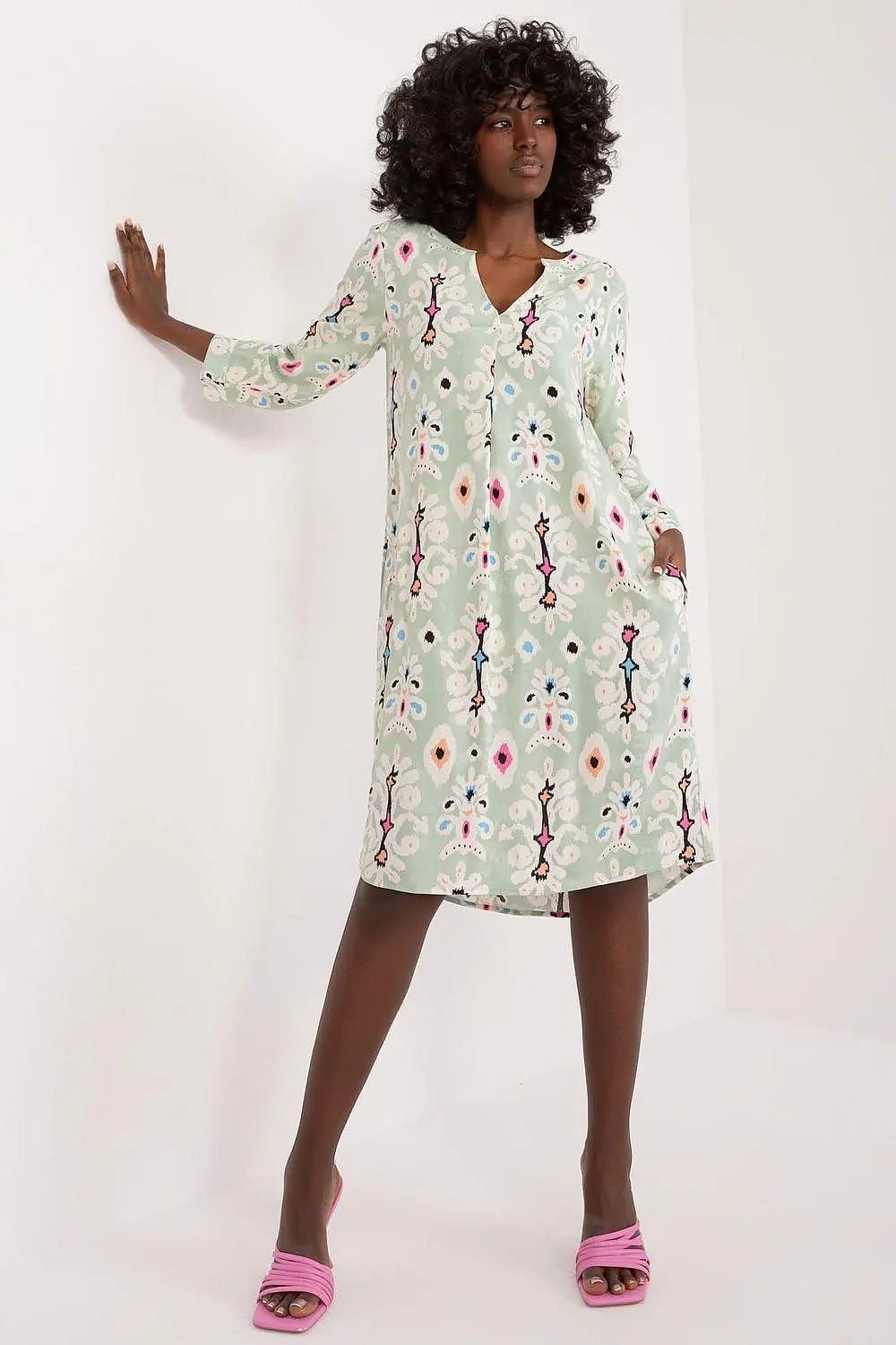 Sublevel fashionable soft and breathable viscose daydress - Honesty Sales