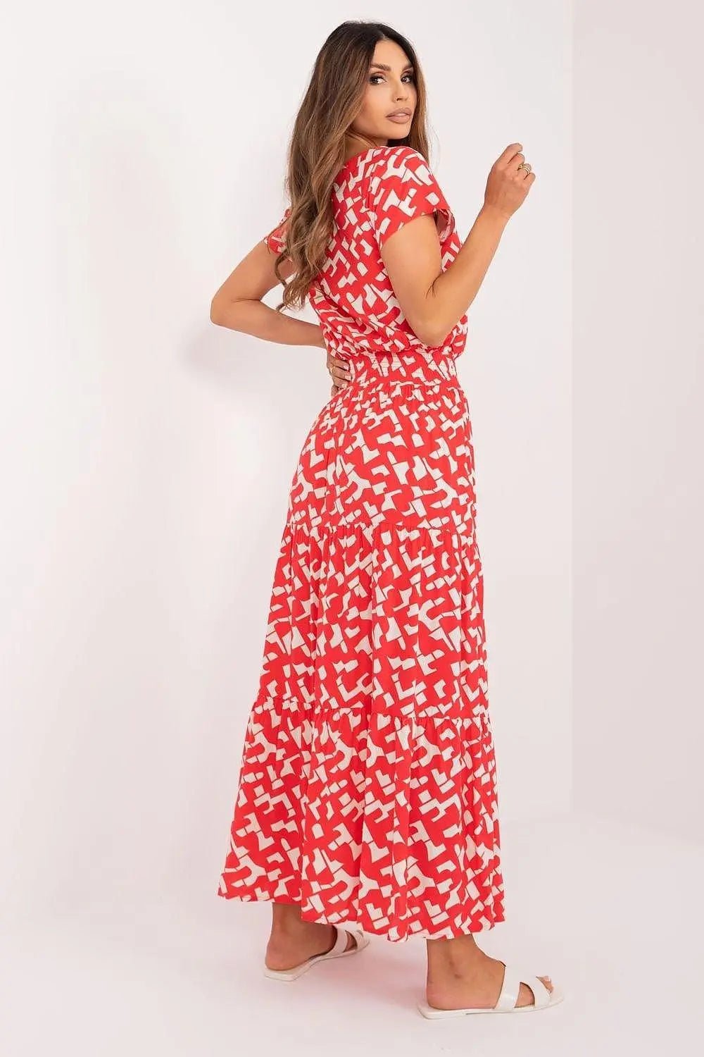 Sublevel flared fashionable summer daydress - Honesty Sales