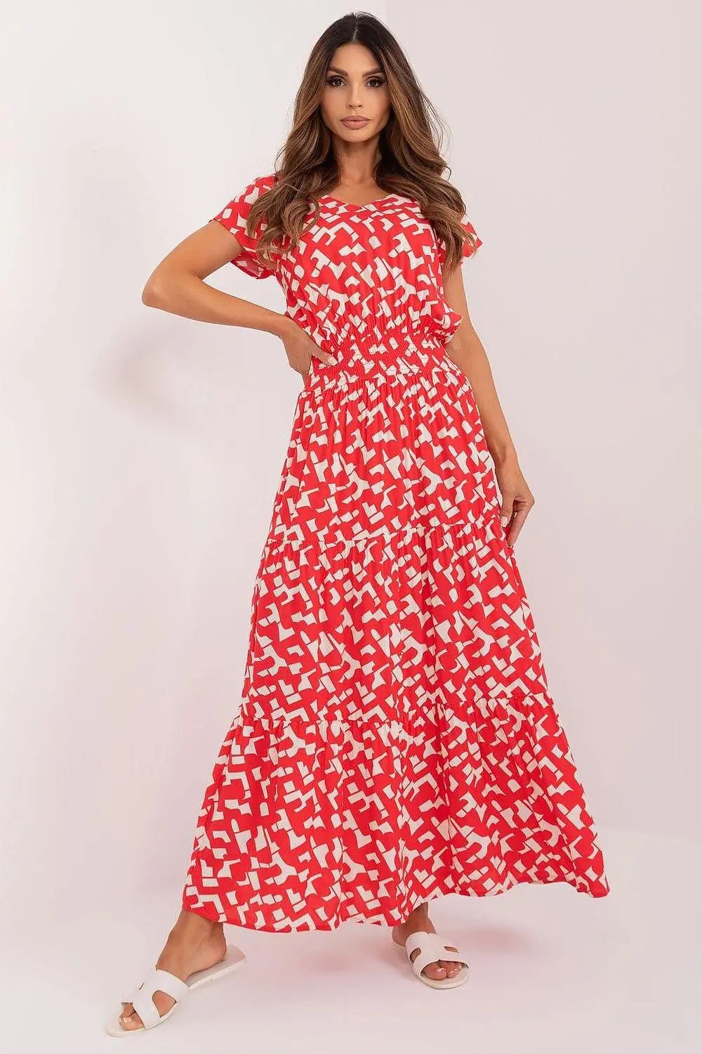 Sublevel flared fashionable summer daydress - Honesty Sales