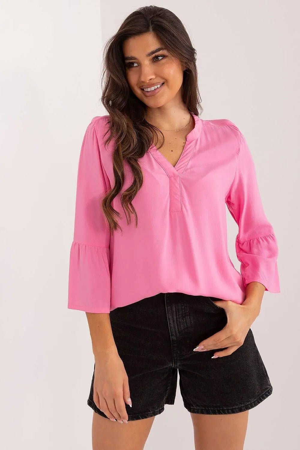 Sublevel high-quality viscose casual style blouse - Honesty Sales