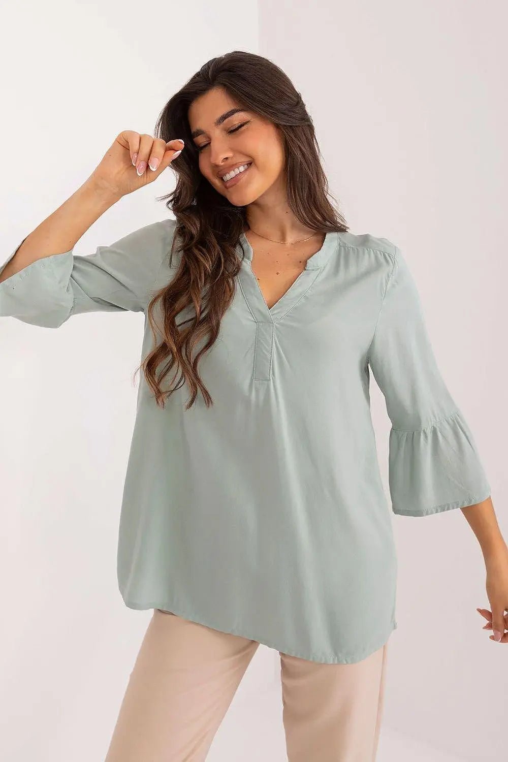 Sublevel high-quality viscose casual style blouse - Honesty Sales