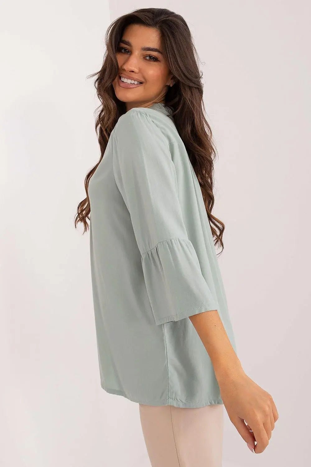 Sublevel high-quality viscose casual style blouse - Honesty Sales