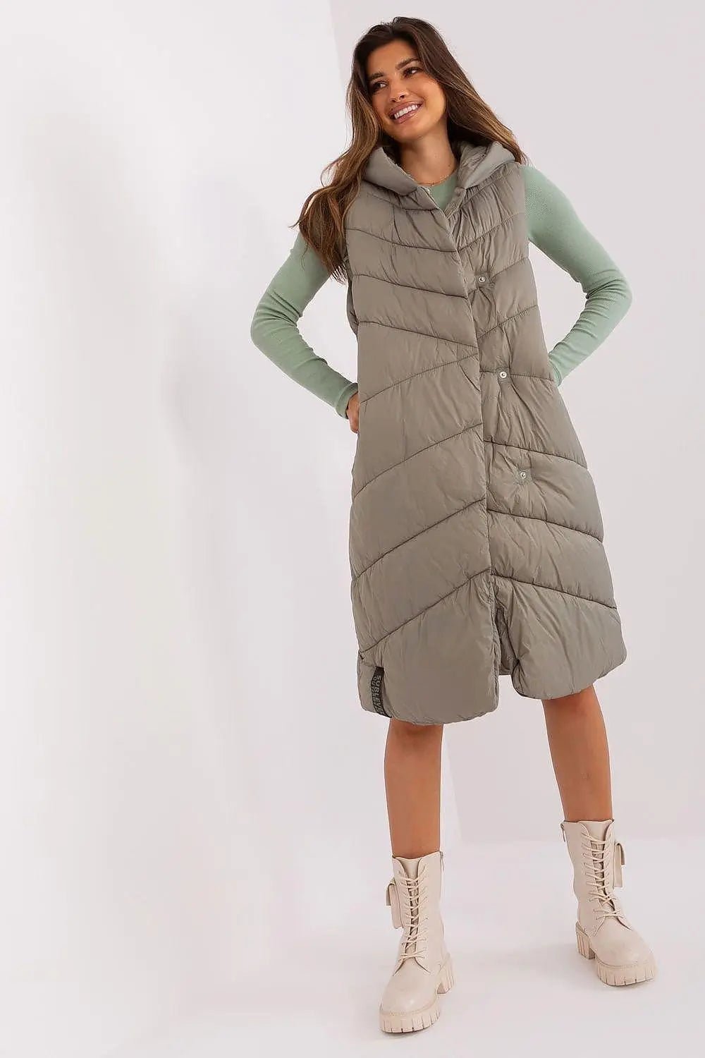 Sublevel Quilted insulated vest with hood - Honesty Sales